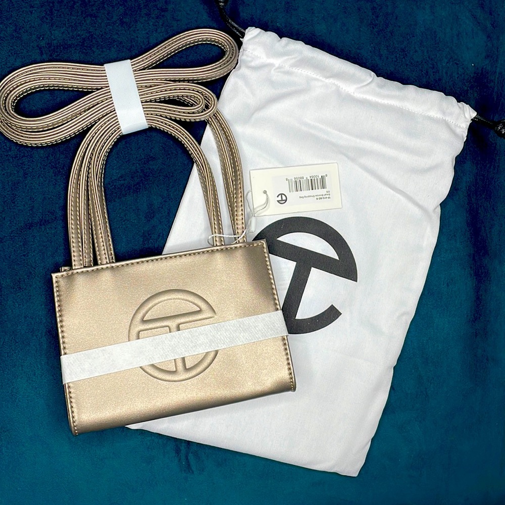 Telfar Small Bronze Shopping Bag